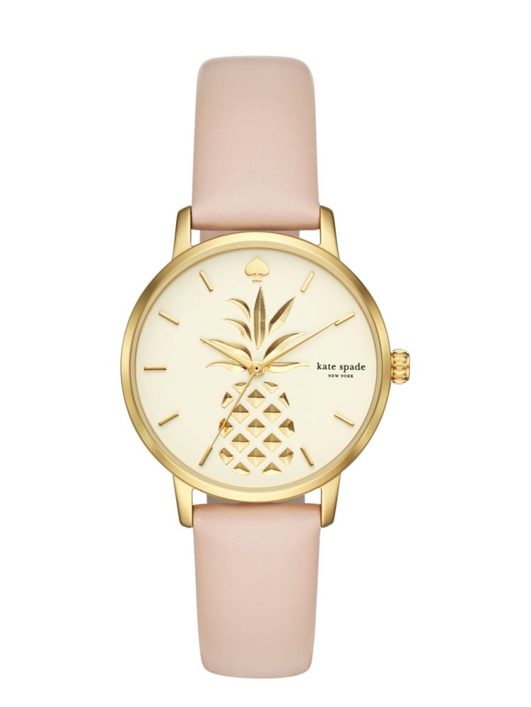 Gold Pineapple Metro Watch