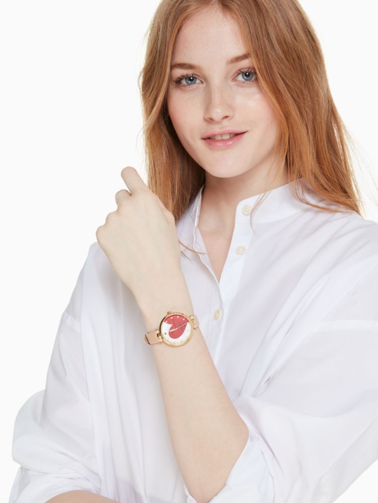 Holland Heart Vachetta Leather Watch, , Product