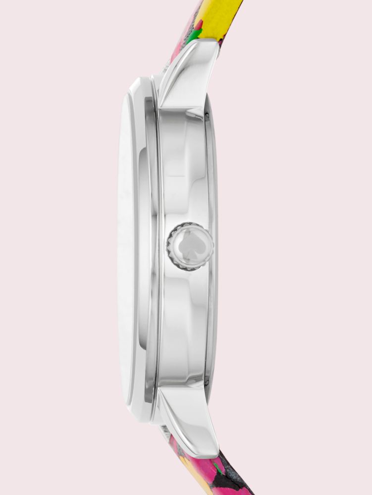 Kate Spade,Metro Floral Leather Watch,