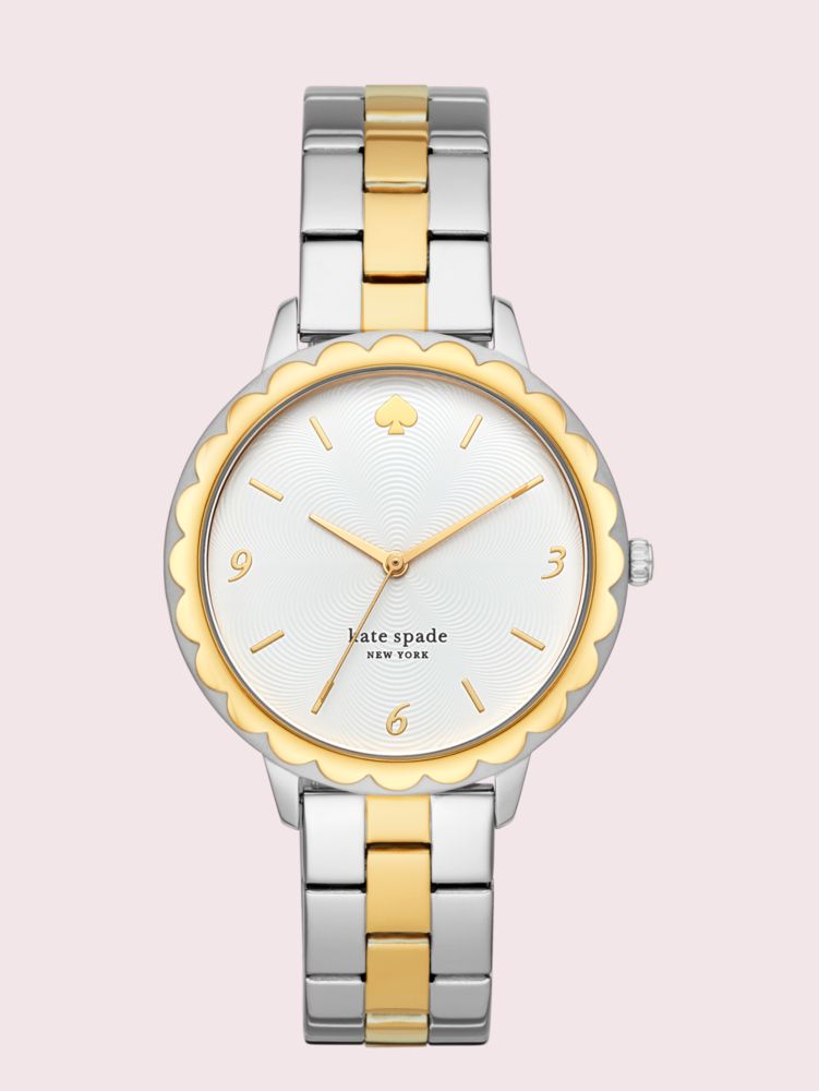 Morningside Scallop Two-tone Stainless Steel Watch, GOLD QUARTZ, ProductTile
