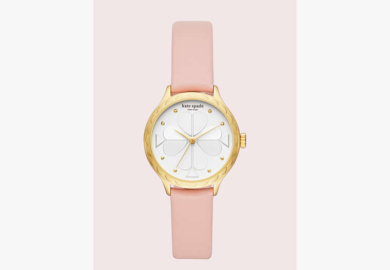 Kate Spade,rosebank scallop blush leather watch,watches,Clotcrm/Gd image number 0