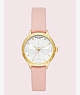 Kate Spade,rosebank scallop blush leather watch,watches,Clotcrm/Gd