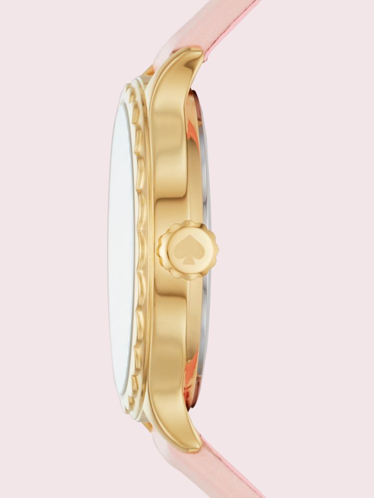 Rosebank Scallop Blush Leather Watch Kate Spade New York