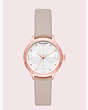 Kate Spade,rosebank scallop taupe leather watch,