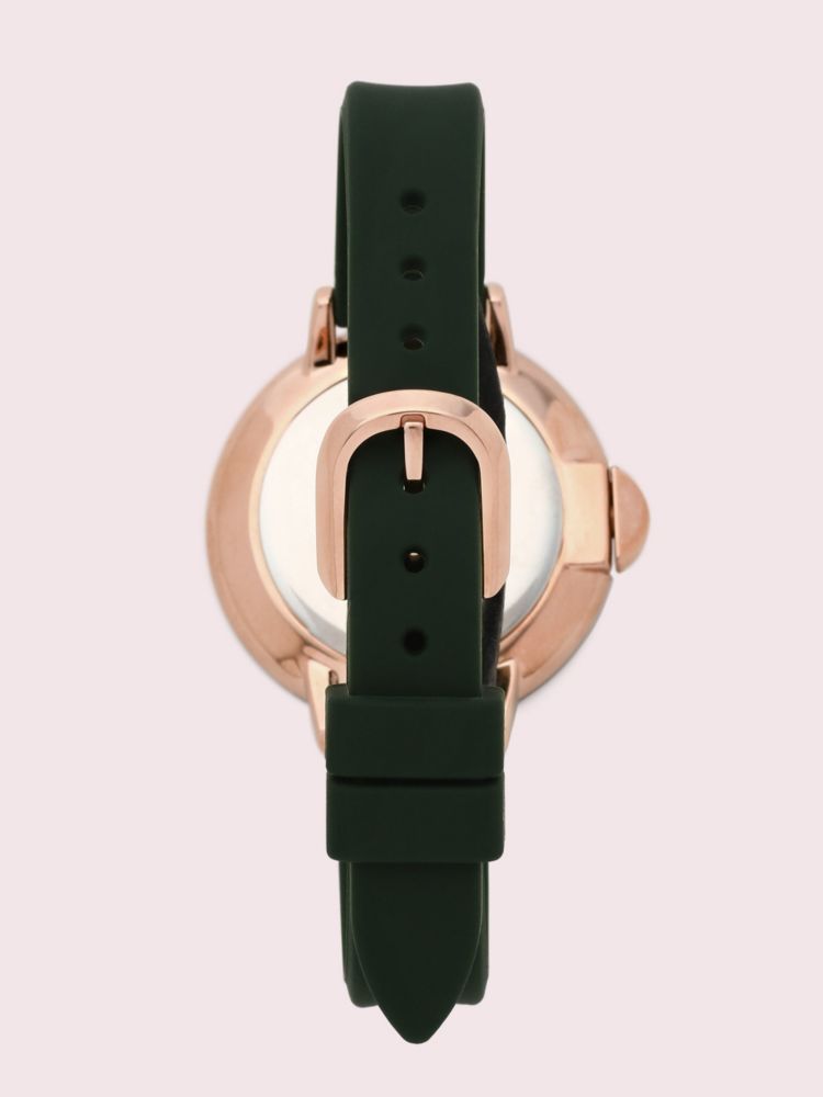 Green Silicone Park Row Watch | Kate Spade New York