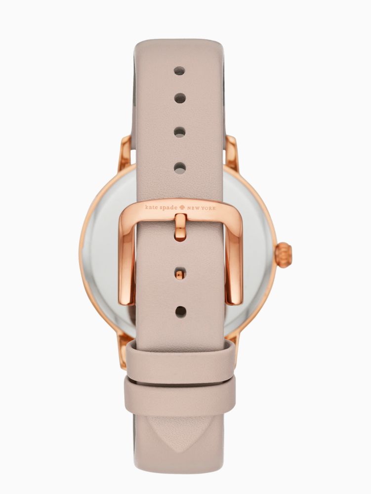 Kate Spade,metro watch in rose grey leather,watches,