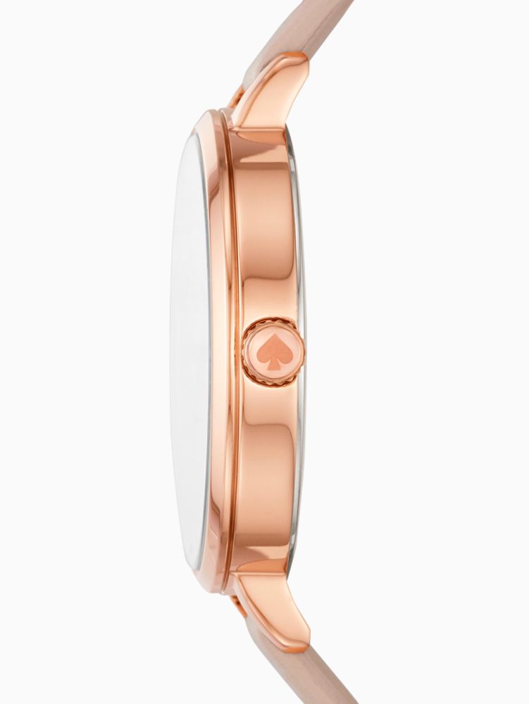 Kate Spade,metro watch in rose grey leather,watches,