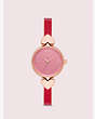 Kate Spade,hollis red enamel stainless steel bangle watch,bracelets,