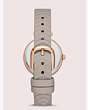 Kate Spade,annadale grey leather watch,Rose Gold