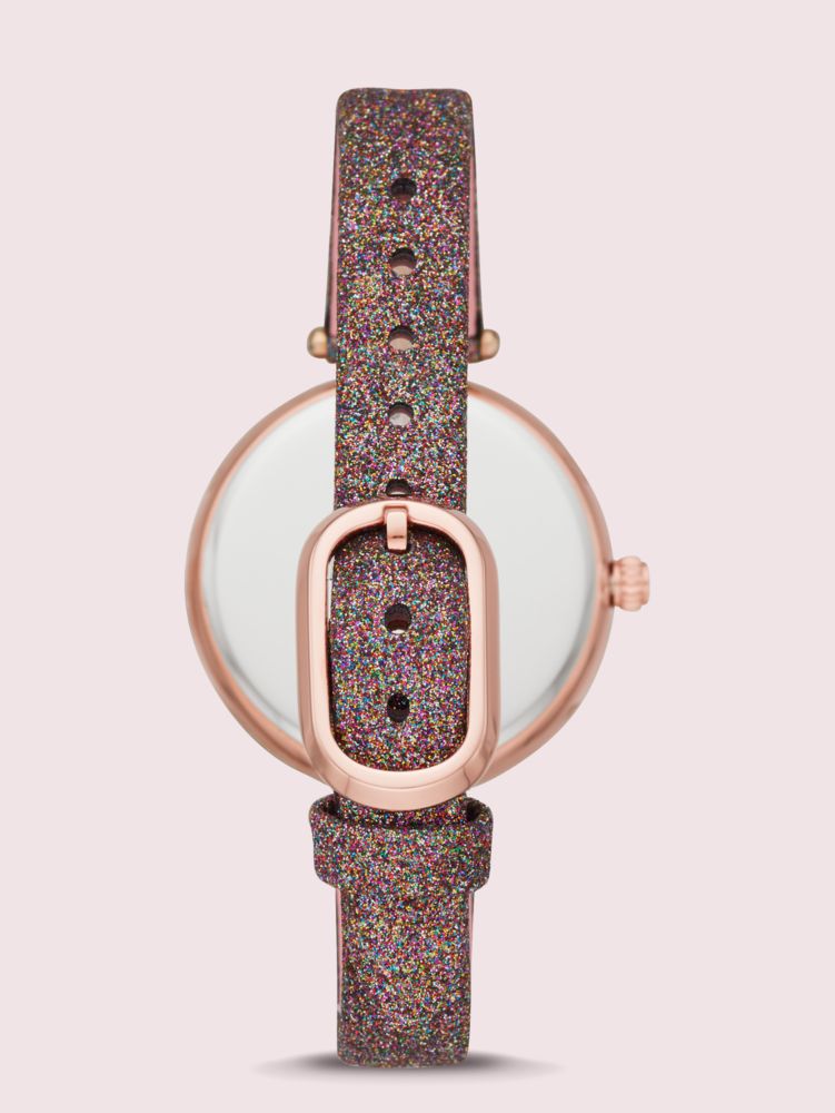 Holland Rainbow Glitter Leather Watch Kate Spade EU