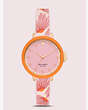 Kate Spade,park row pink floral-print silicone watch,watches,