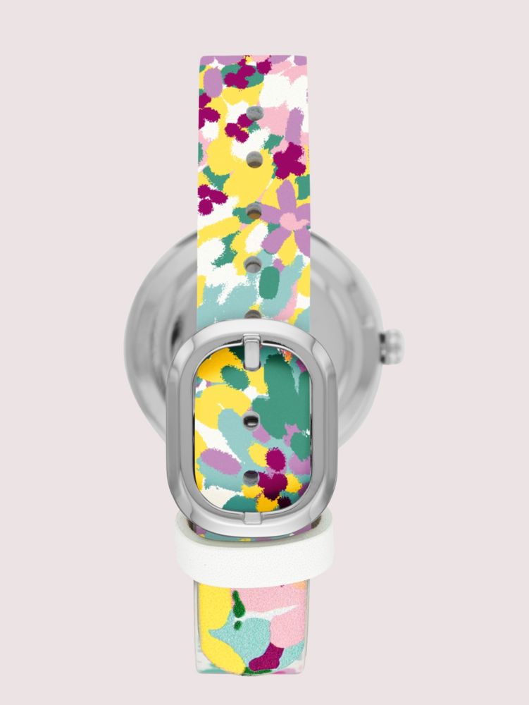 Kate Spade,Rainey Park White/lilac Floral Reversible Watch,