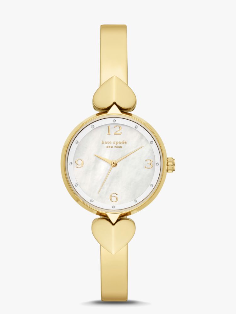 Hollis Gold tone Stainless Steel Bangle Watch