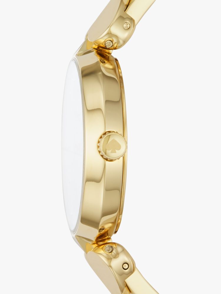 Kate Spade,Hollis Gold-tone Stainless Steel Bangle Watch,