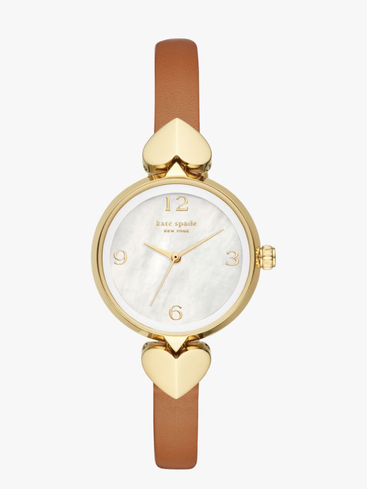 Hollis Luggage Leather Watch | Kate Spade New York