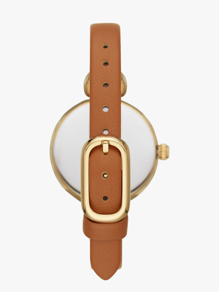 Hollis Luggage Leather Watch | Kate Spade New York