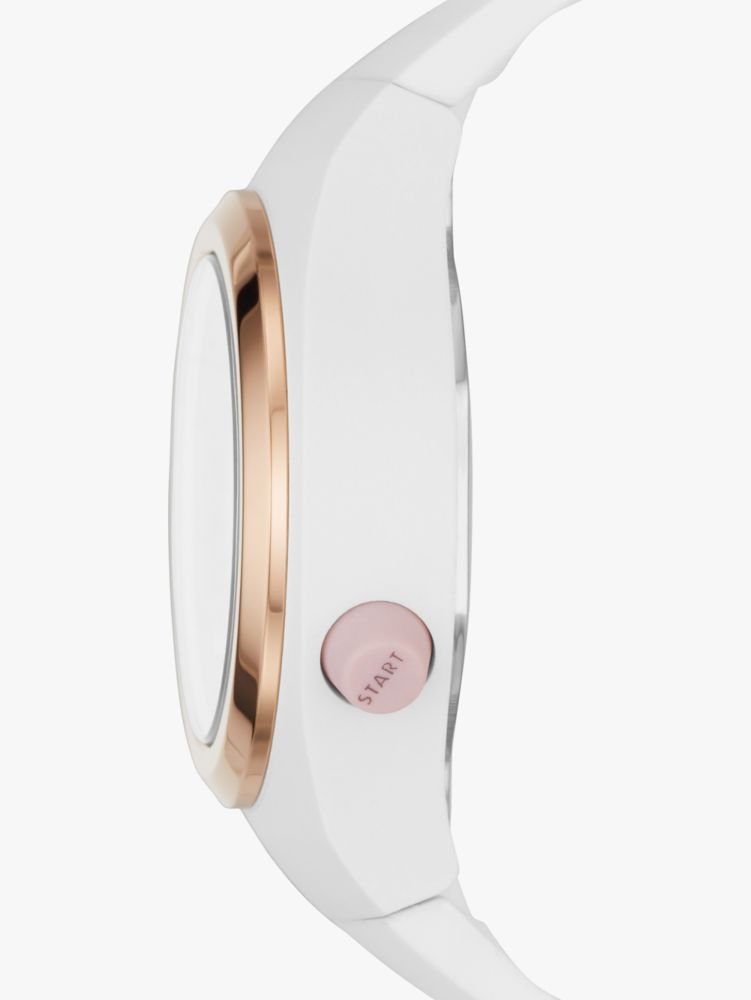 Rumsey White Silicone Digital Watch Kate Spade New York