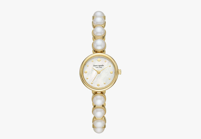 Kate Spade,monroe pearl bracelet watch,watches,Parchment image number 0