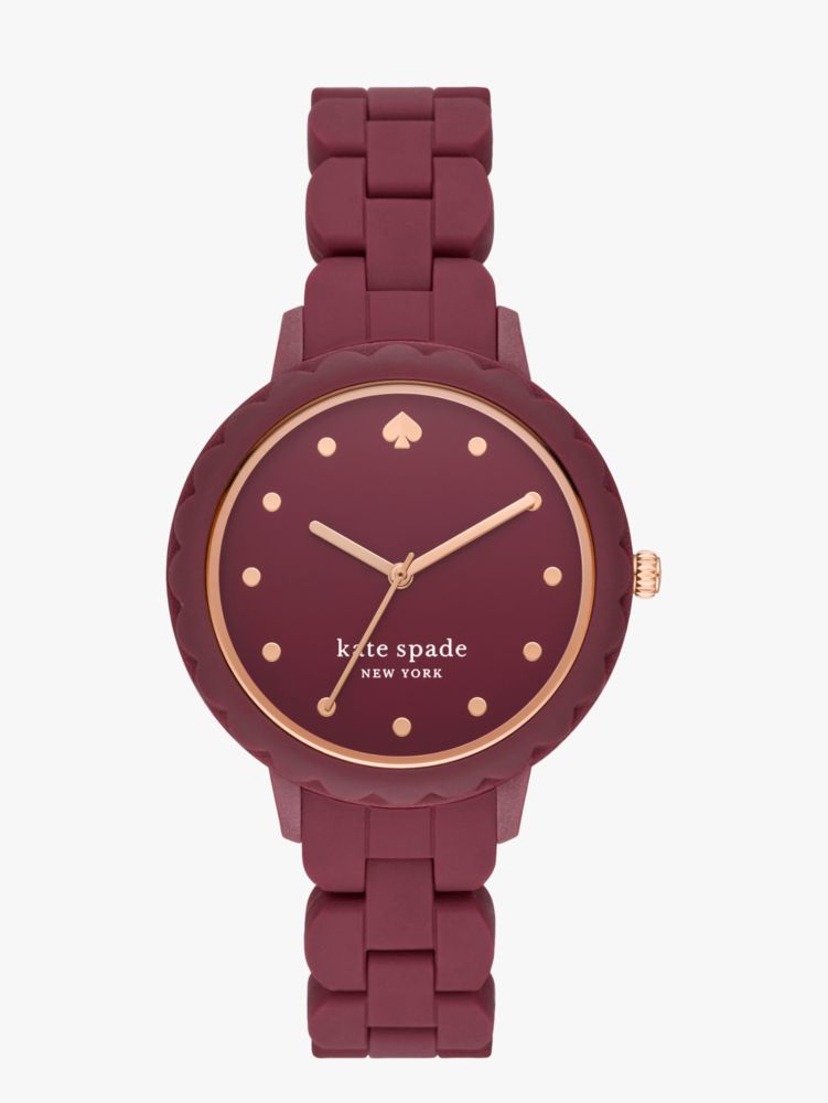 Morningside Pinot Noir Silicone Watch Kate Spade New York