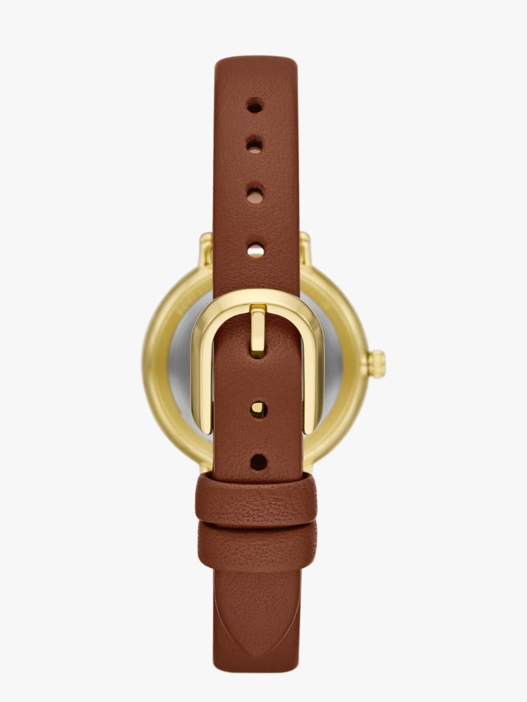 Kate Spade,モーニングサイド ラゲージ レザー ウォッチ アンド ストラップ セット,全てのアウトレット,ブラウン