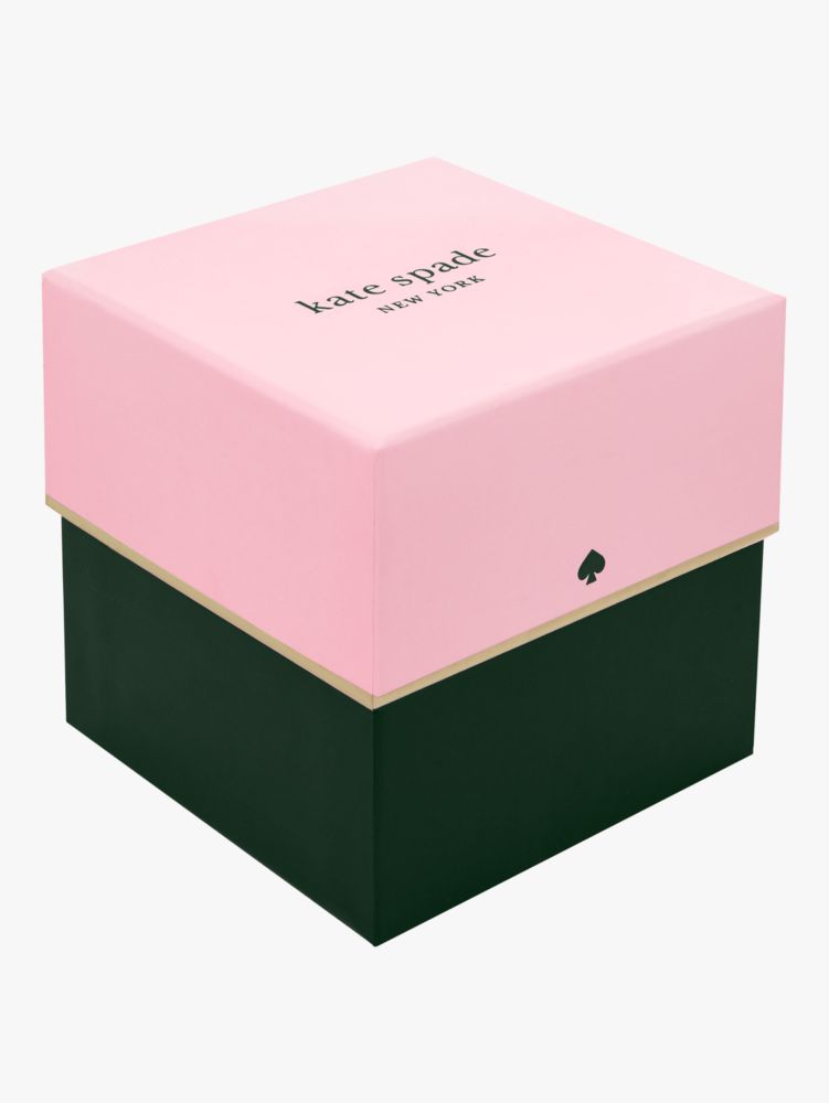 Kate Spade,ホランド スリーハンド ブラック レザー ウォッチ,時計,