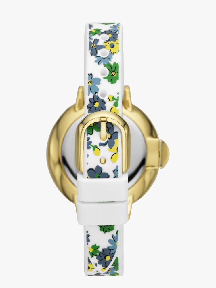 Park Row White Floral Silicone Watch | Kate Spade New York