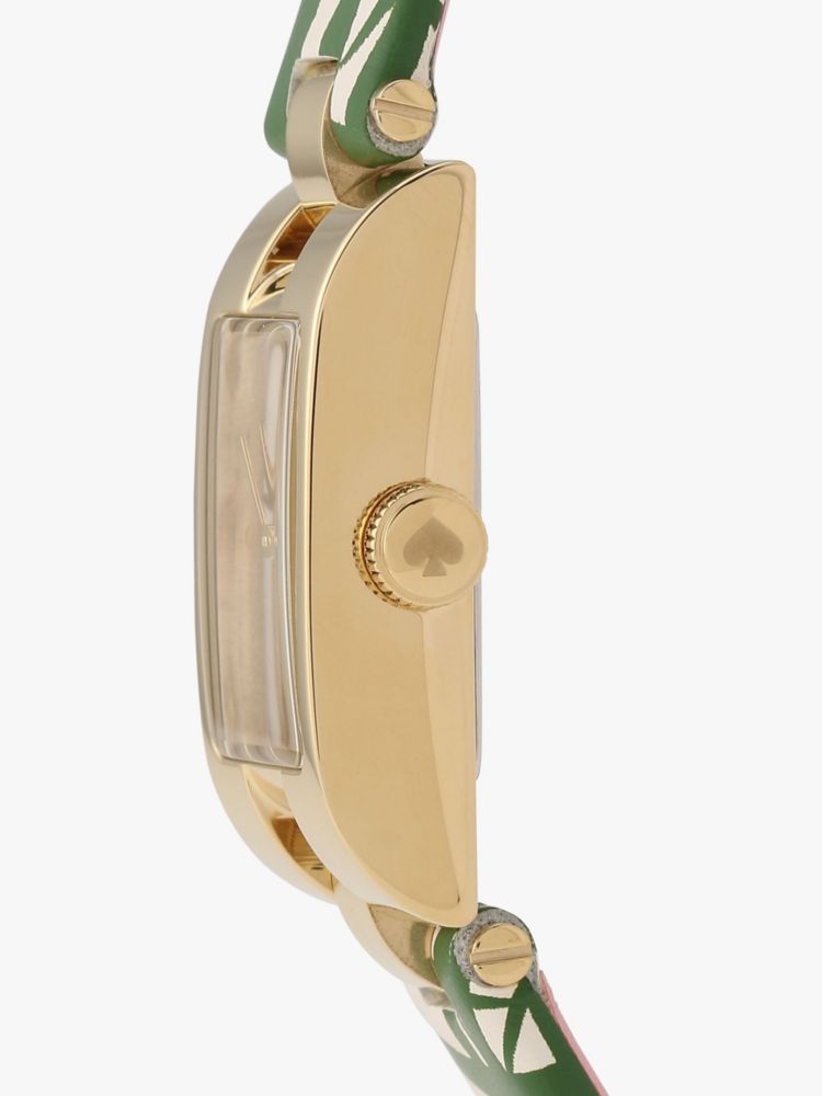 ブルックビル スリー ハンド グリーン パーム リーフ レザー ウォッチ, , Product