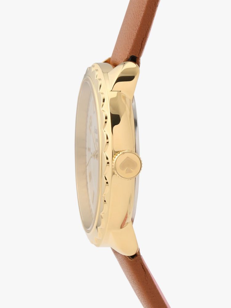 Kate Spade,Morningide Brown Leather Watch,