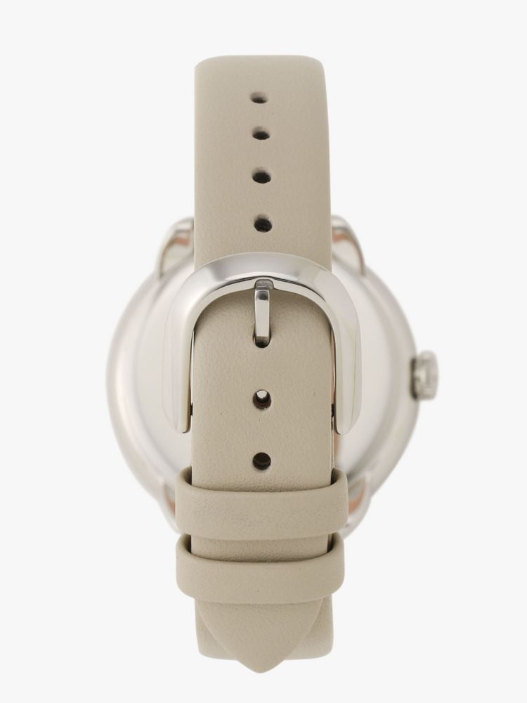 モーニングサイド スリー ハンド グレイ レザー ウォッチ, , Product