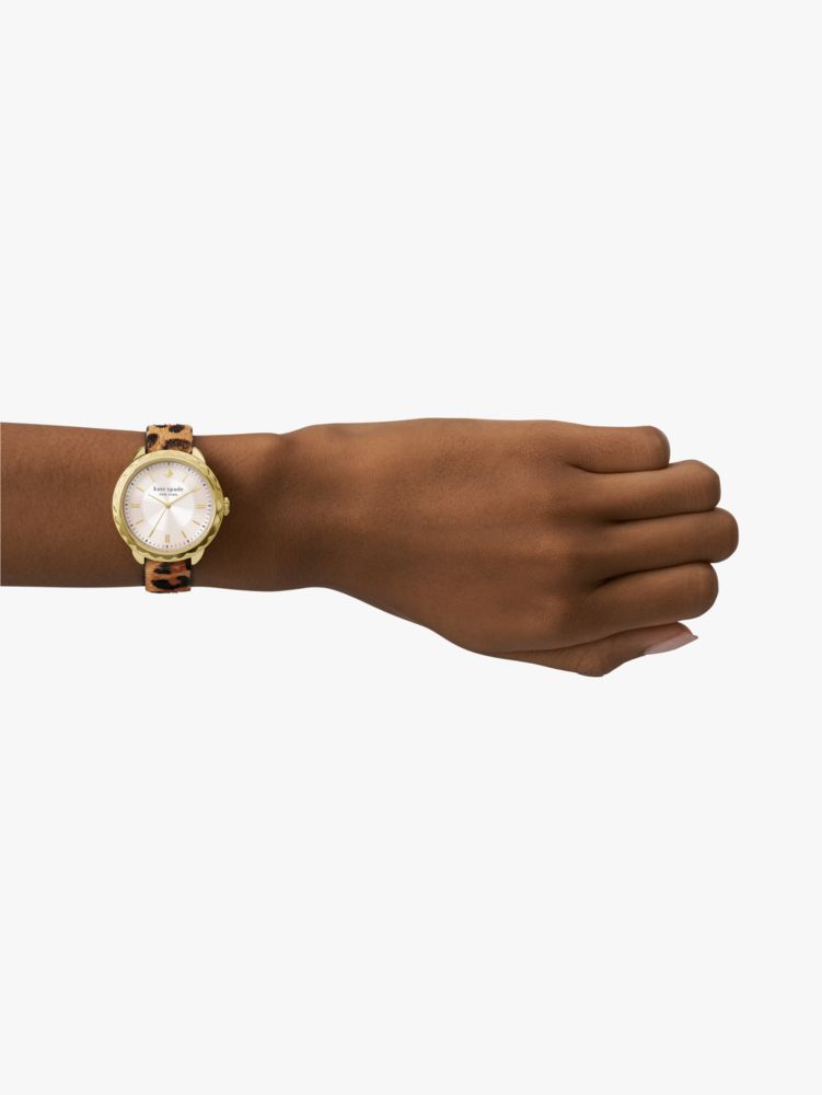 Morningside Leopard Faux Calf Hair Watch | Kate Spade New York