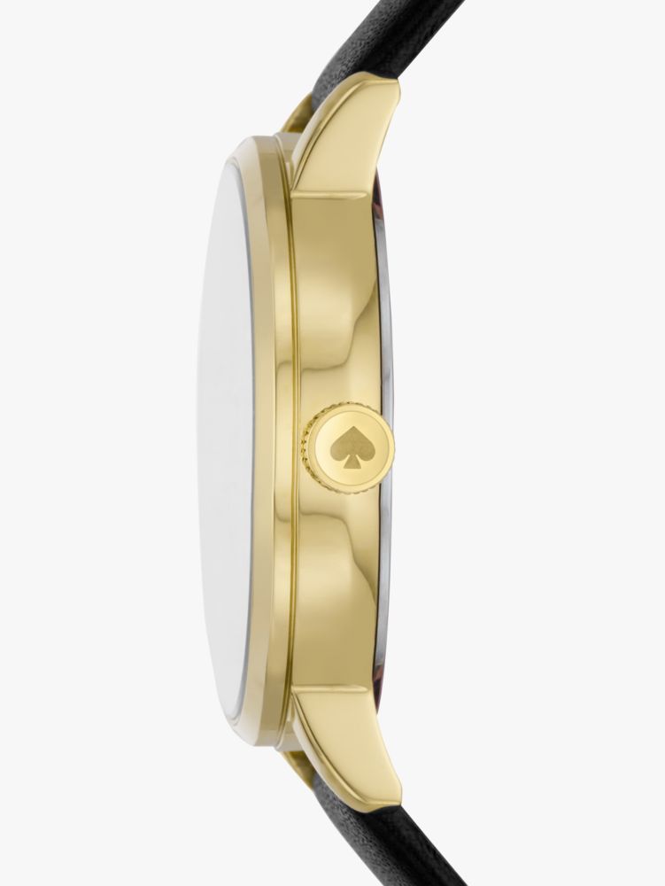 Kate Spade,Metro Zebra Black Leather Watch,