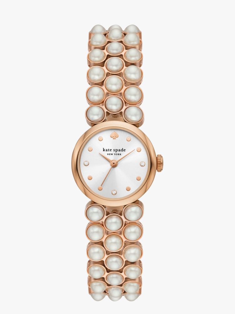 kate spade new york monroe three-hand gold-tone stainless steel and brass  watch - KSW1787 - Watch Station