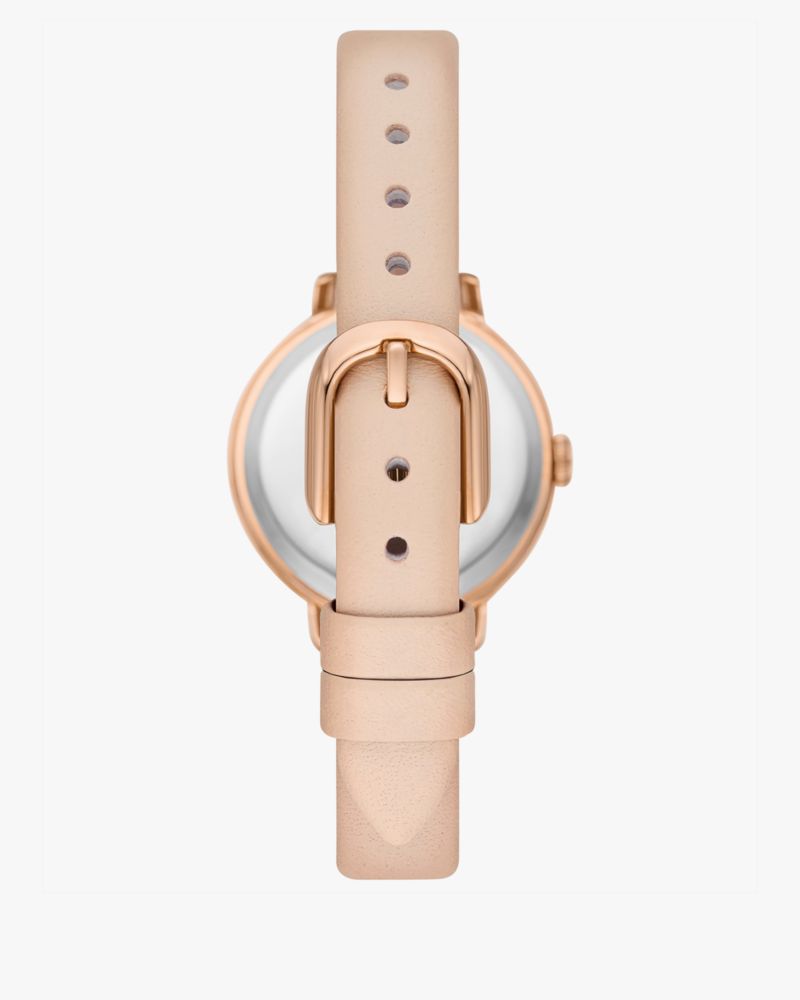 Kate Spade,モーニングサイド ピンク レザー ウォッチ & ケース セット,時計,ピンク