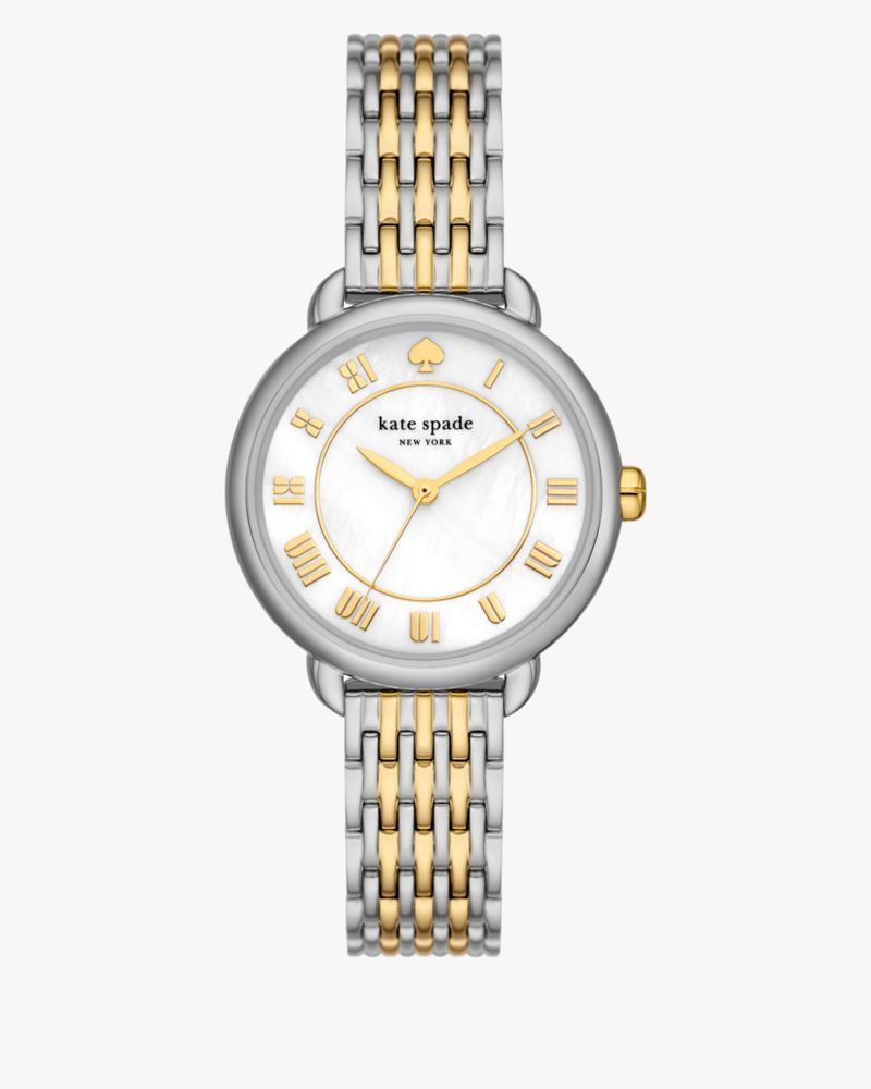 Kate Spade,Lily Avenue Two-tone Stainless Steel Watch,Silver/Gold