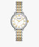 Kate Spade,Lily Avenue Two-tone Stainless Steel Watch,Silver/Gold