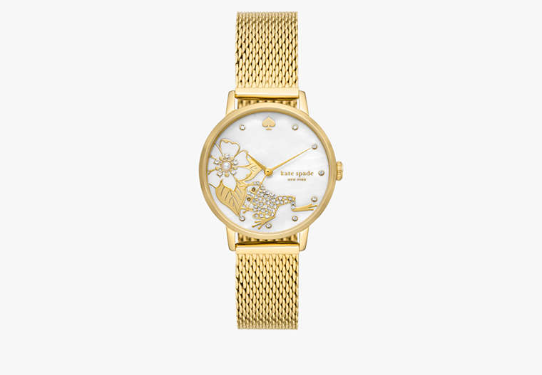 Kate Spade,Metro Gold-tone Stainless Steel Watch,Gold