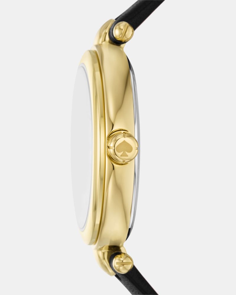Kate Spade,Gracie Round Leather Watch,