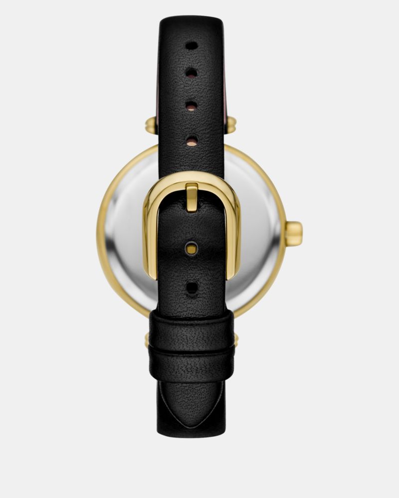 Kate Spade,Gracie Round Leather Watch,
