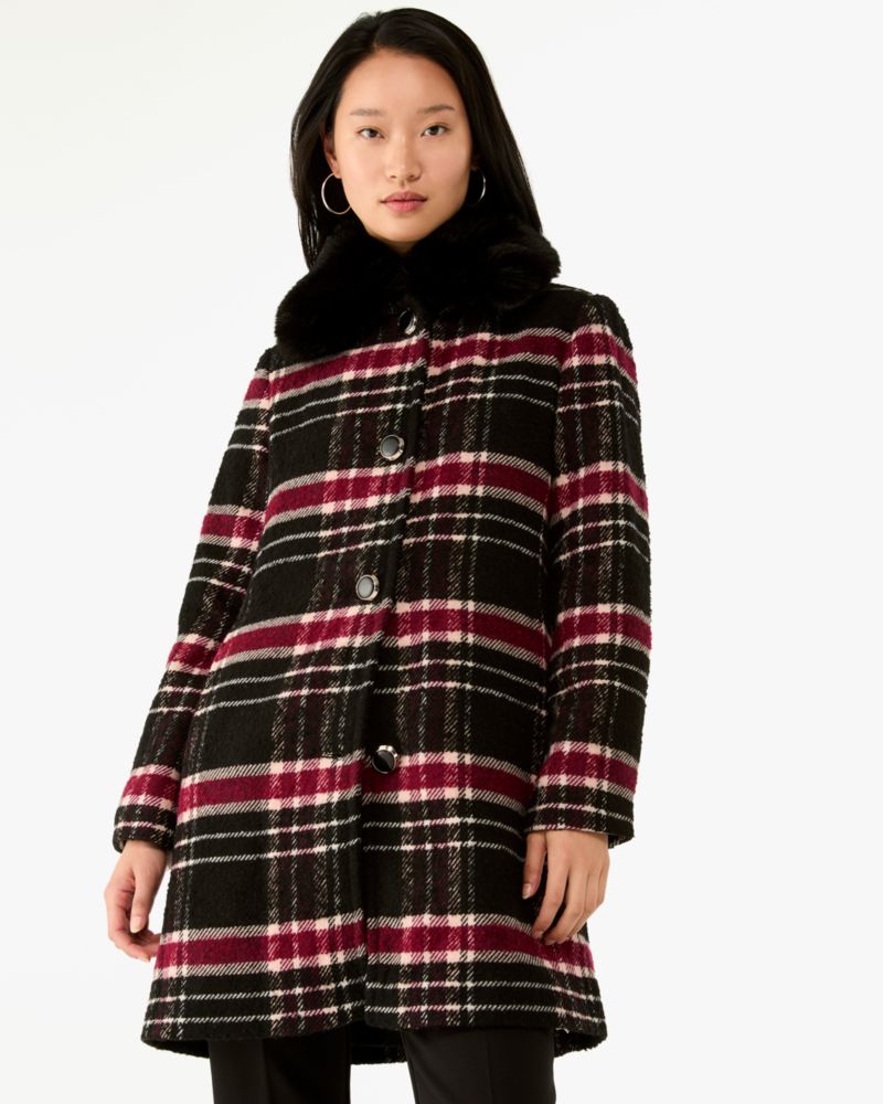 Kate Spade,Top Collar Wool Coat,