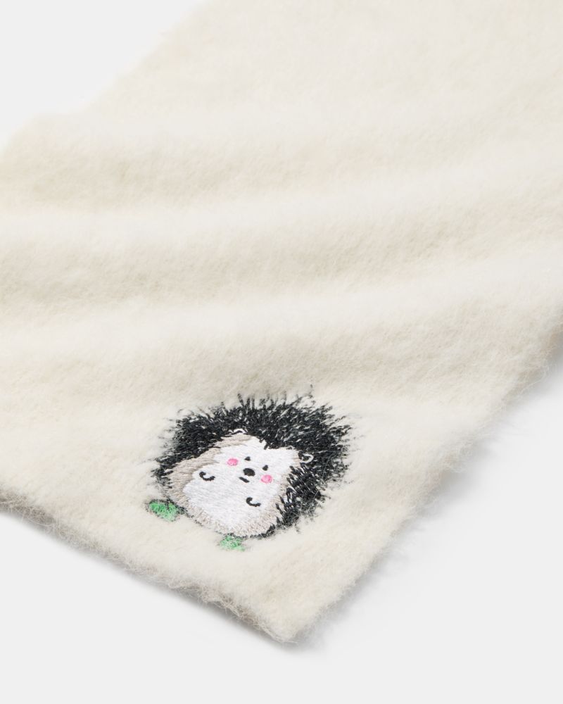 Kate Spade,Hedgehog Patch Brushy Scarf,