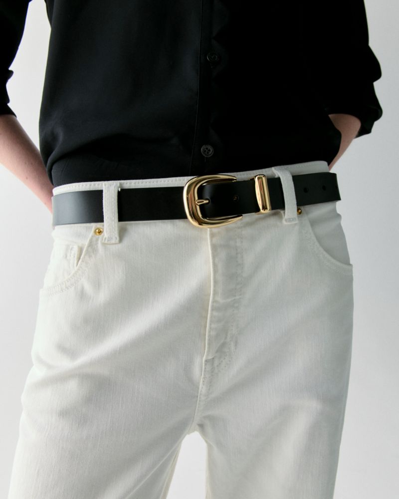 Kate Spade,30mm Molten Buckle Belt,