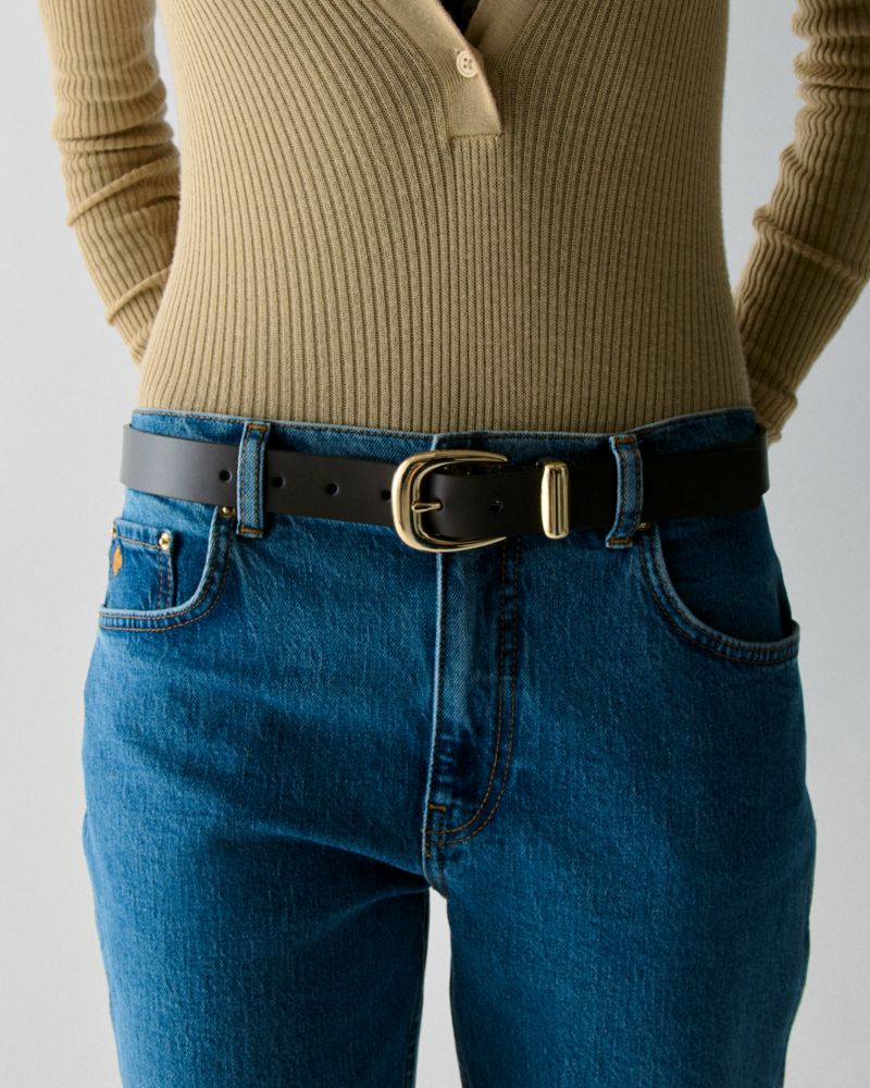 Kate Spade,30mm Molten Buckle Belt,