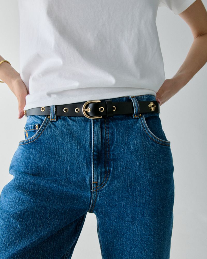 Kate Spade,Spade Flower Eyelet Belt,