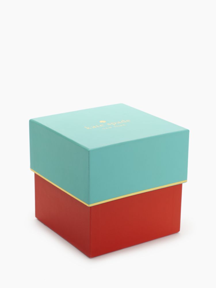 Kate Spade “It’s 5:00 Somewhere” watch KATE SPADE NEW YORK METRO LUGGAGE LEATHER STRAP MOONPHASE  main image 3