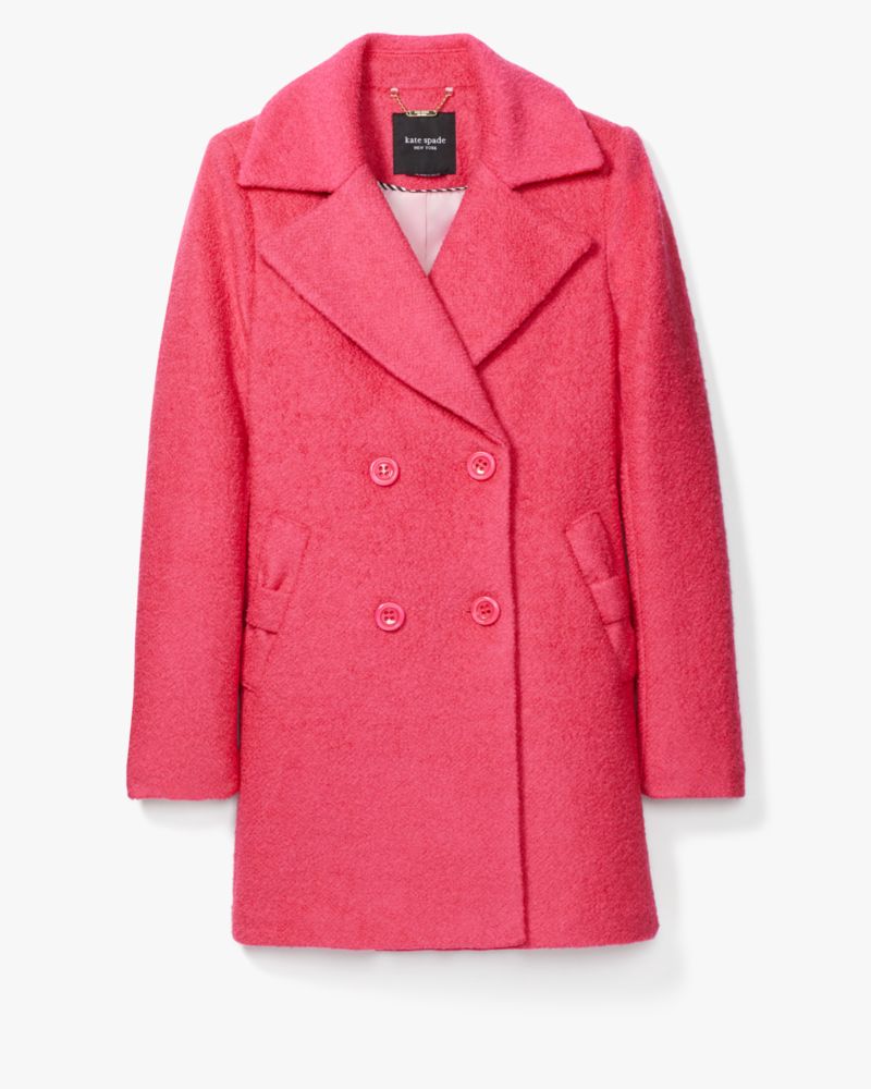 Kate spade wool coat with clearance bow