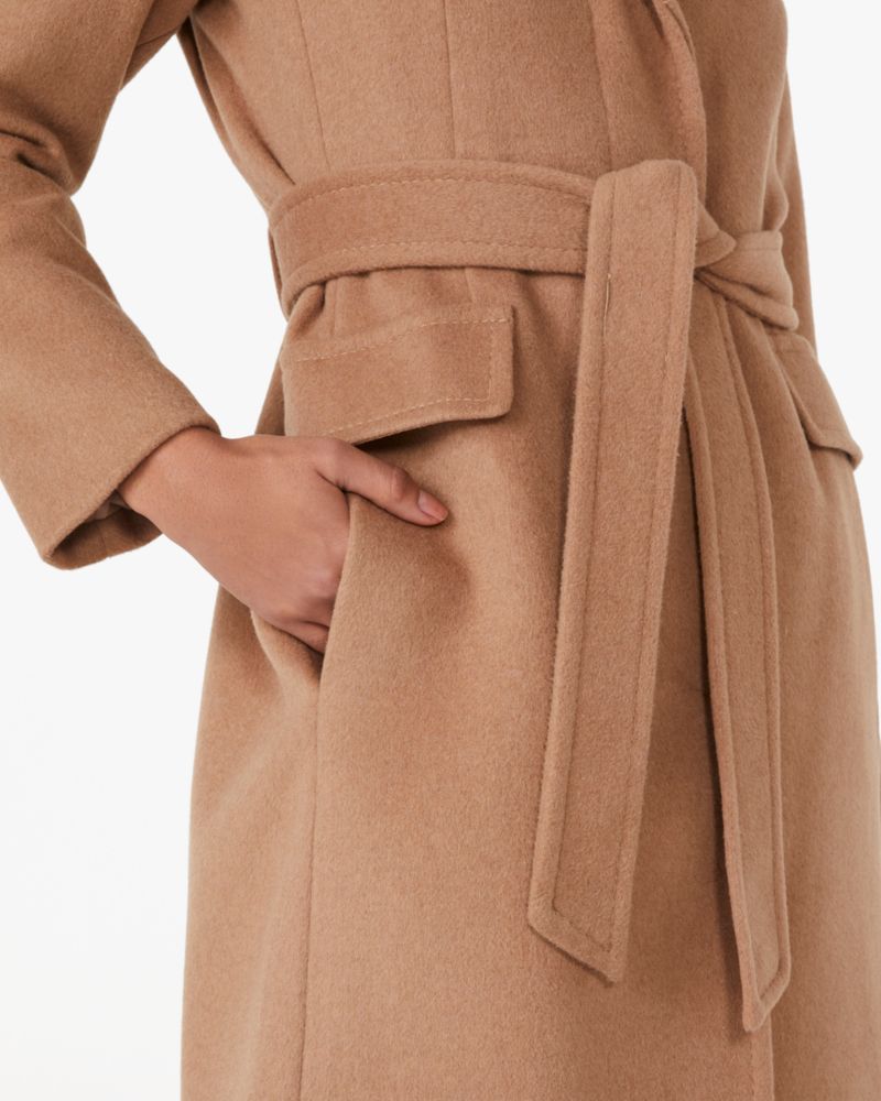 Kate spade ruffled wrap coat hotsell