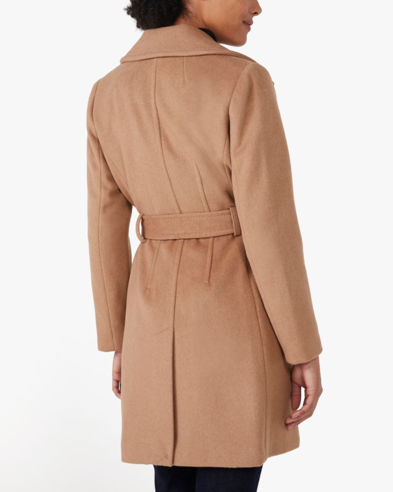 Kate Spade,Belted Wool Coat,Camel