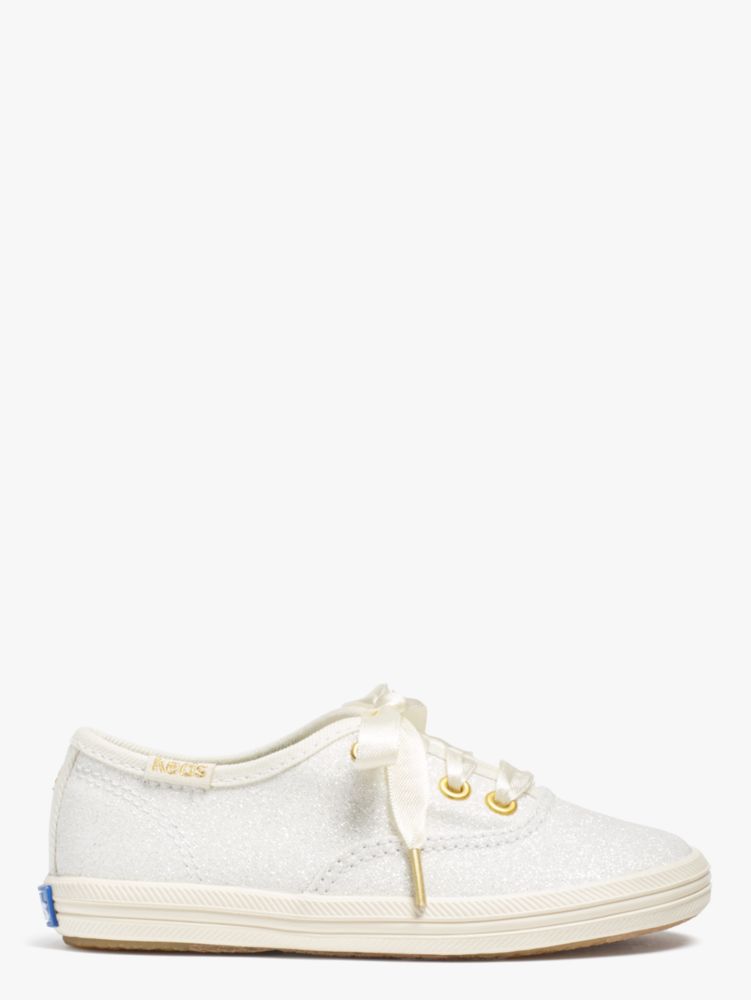 Keds Kids X Kate Spade New York Champion Glitter Toddler Sneakers , CREAM, ProductTile