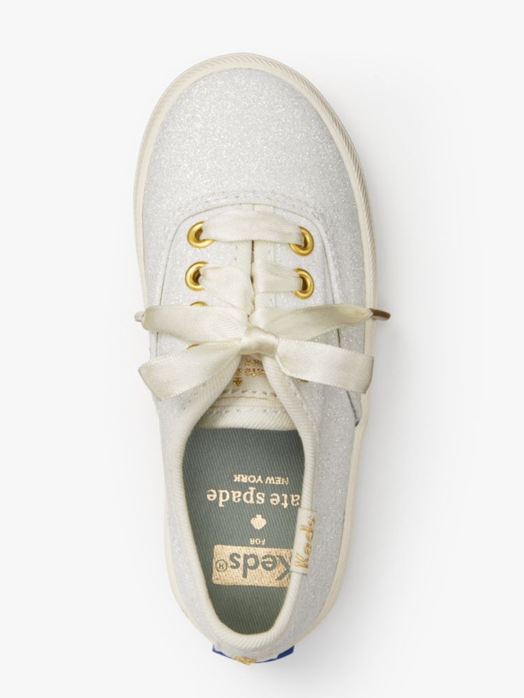 Keds Kids X Kate Spade New York Champion Glitter Toddler Sneakers , CREAM, Product