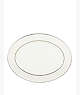 Kate Spade,13' Cypress Point Oval Platter,White